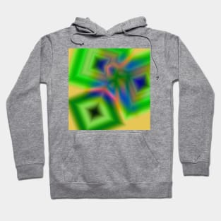 green blue orange abstract texture Hoodie